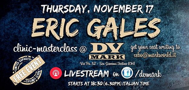 Eric Gales zagra 17 listopada na żywo w siedzibie DV Mark