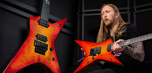 Solar Guitars XF6FRFSB - Maszyna do metalu made in Europe