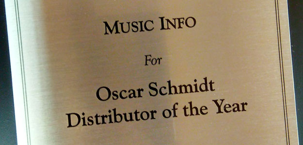 Music Info najlepszym dystrybutorem Oscar Schmidt 2015