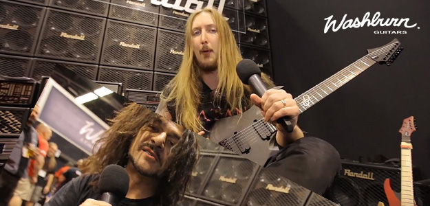 NAMM 2015: Ola Englund i Marzi Montazeri na stoisku Washburna