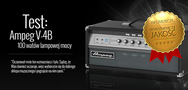 Lampowy Ampeg V-4B na testach w Infomusic.pl - Video