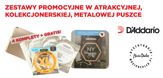 4 komplety strun + GRATIS = Świetna cena!