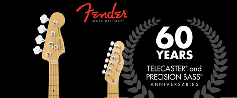 Dwa jubileusze, jedna okazja. Telecaster i Precision Bass obchodzą 60-lecie.