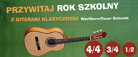 Przywitaj rok szkolny z gitarami Washburn/Oscar Schmidt