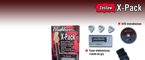 Wszystko w jednym - WASHBURN X7 PACK-zestaw gitarowy