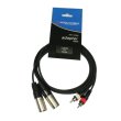 2 x RCA (czincz) 2 x XLR męski 5 metrów - zdjęcie 1