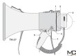 Monacor TM 27 - megafon 25W tuba przenośna - zdjęcie 1