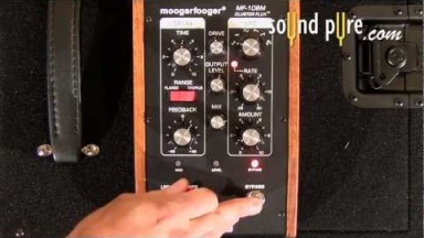 Moog Cluster Flux MF-108M Chorus and Flange Pedal Demo