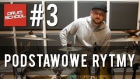 Drum School # 3 - Podstawowe rytmy perkusyjne - lekcje gry na perkusji - (eng sub) - drum lessons