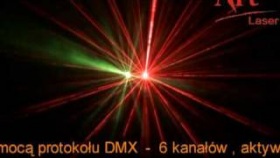 Laser  FLy 5  -  marki Art Laser,  2 okna, 2 diody: 50mW  zielona , 100 mW czerwona