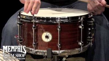 Sakae 14 x 6.5 Bubinga Snare Drum - Natural Gloss