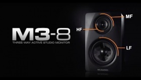 M-Audio || M3-8 Black Studio Monitors