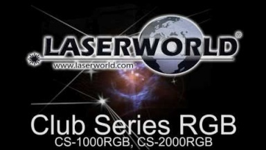 Laserworld - CS-1000RGB, CS-2000RGB - Club Series multi color RGB whitelight laser projectors