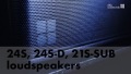 24S, 24S-D, 21S-SUB loudspeakers